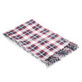 Fashion 100 cotton plaid young girl long scarf